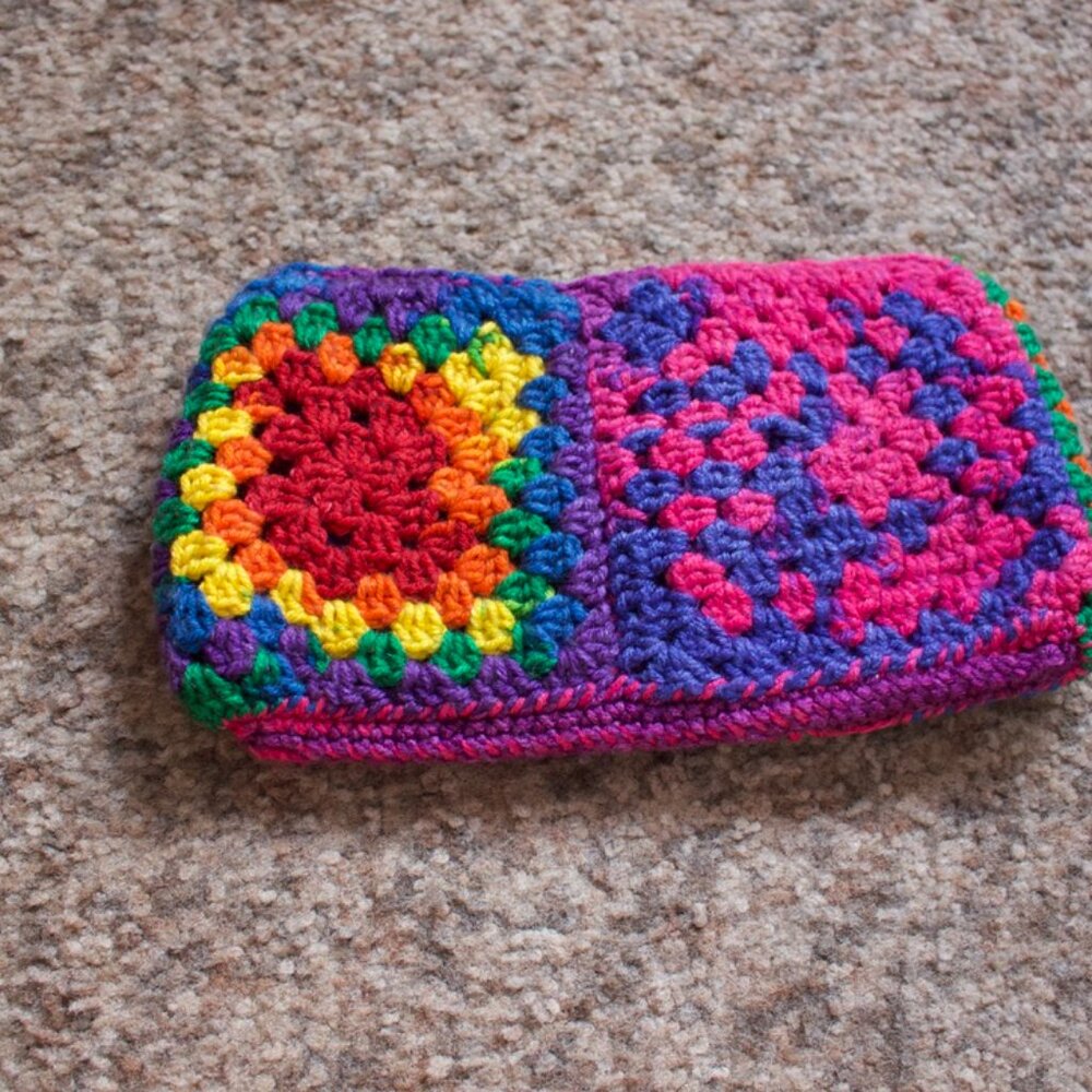 Pride Crocheted Pencil Case Zipper Pouch